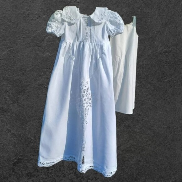 ChristeningBlessing gown bonnet booties size 3-6 months heirloom